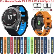 Fashion Quick Release Watch band Strap For Garmin Fenix 7 6 955 EPIX 7X 6X 5X 3