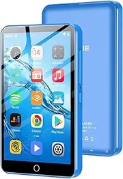 80GB MP3 Player with Bluetooth and WiFi, 4.0" Full Touchscreen Mp4 Mp3 Player with Spotify, Audible, Amazon Music, Android Music Player with Speaker, FM Radio, E-Book, Up to 1TB