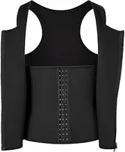 Men's Sauna Tank Top with Hooks, Tight Waist Trimmer Shapewear Vest - Weight Loss Workout Tank Top for Running