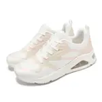 SKECHERS 休閒鞋 TRES-AIR UNO-SHIMMER N GLOW 女鞋 白 氣墊 厚底 增高 177418WHT