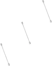 [SAFIGLE] Tie Pin Collar Angle Brooch Pin Clip Ties Men Lapel Pin Shirt Stays Chain Hat Pin Gold Tie Clip Boys Tie Boutonniere for Men Black Tie Men Tie Button Pins Light Tie Alloy Silver