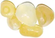 [HOSEKI] Natural Yellow Onyx Untreated,unheated Tumbled Stones 100cts, Crystal, Crystal