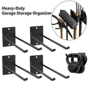 Wall Mounted Garage Organizer Garden Tool Storage Rack Heavy Duty Hanger Holder