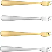 Zerodeko 1 Set Stainless Steel Barbecue Fork Meat Forks for BBQ and Picnic Resistant Stainless Steel for Skewers and Serving