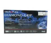 *100-Gloves* MicroFlex Diamond Grip Powder-Free Latex Examination Small MF-300-S