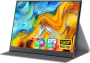 ForHelp 15.6inch Portable Monitor,1080P USB-C HDMI Second