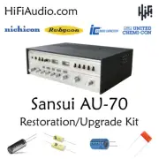 Sansui AU-70 amplifier rebuild restoration Capacitor Kit fix repair instruction