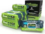 Marine - 8 Pack. 640 (15" x 10") Biodegradable Cleaning Wipes. Safe on Skin & Multiple Surfaces. Infused with Aloe & Vitamin E. Large, Pre-Moistened & Absorbent.