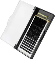 MilleniumHair Silk Lashes - Silk Eyelashes - L-Curl - 0.07 mm - Volume Technology - Mixed Lengths 8-15 mm - 16 Stripes