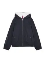 Moncler Kids Svace Hooded Shell Jacket (12-14 Years) - Navy 12 years