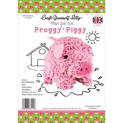 Craft Yourself Silly Proggy Piggy Kit - NEW