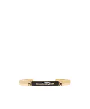 Alexander McQueen Skull Detailed Bracelet Yellow