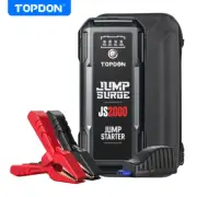 TOPDON JS2000 Auto Jump Starter Pack Booster Battery Charger Power Bank Portable