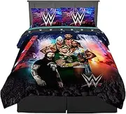 Franco Kids Bedding Super Soft Comforter and Sheet Set, 5 Piece Full Size, WWE