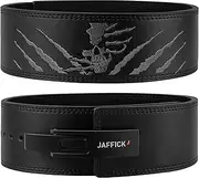 Jaffick Lever Lifting Belt – Power 10mm Extreme Heavy Duty Genuine Leather Lower Back Support for Squats, Bench Press, Deadlifts Bodybuilding Weightlifting Powerlifting for Men & Women