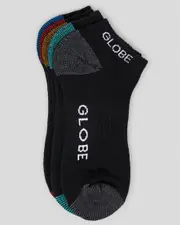 [Globe] Globe Men's Ingles Ankle Socks 5 Pack in Assorted One Size Assorted