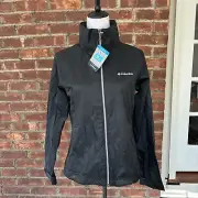 Columbia Switchback III Hooded Packable Women's Light Jacket Black Sz S NWT