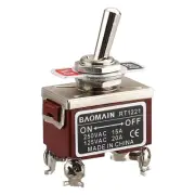 Toggle Switch DPST On/Off 2 Position 250VAC 15A 125VAC 20A 1/2" Mounting Hole Sc