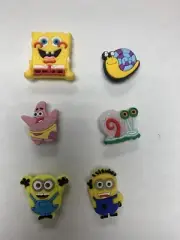 SPONGE BOB & MINIONS Shoe Or Bracelet Charm Compatible With Shoes And Wristband