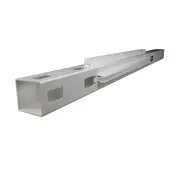 Think Fencing 127mm White PVC Corner Post for 2340 x 1800mm Mystique with Lattice Fence Panel