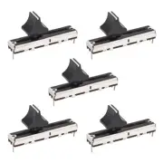 Fader Variable Resistors Mixer 45mm Straight Slide Potentiometer B10K Ohm 5pack