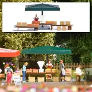 Busch HO 1:87 - 7915 - Action Set: Market stall vegetables