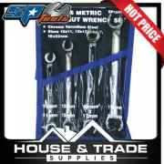 SP Tools Spanner Set 4 Piece Metric Flare Wrench Chrome Vanadium + Pouch SP10044
