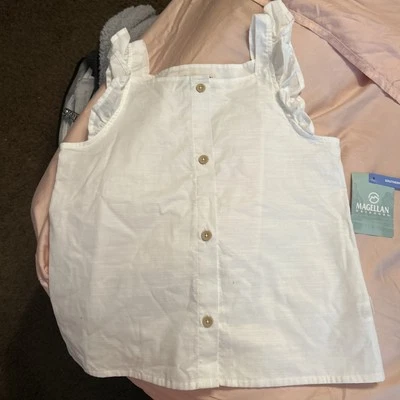 Magellan Outdoors Girls 100 Cotton “Southern Summer “ Shirt Large (12-14)