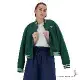 New Balance 女裝 棒球外套 刺繡 口袋 美版 綠 WJ41509NWG