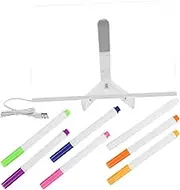 KALLORY 1 Set LED Writing Board with Stand 11.79x7.86 Inch Lighted Erasable Drawing Board with Pens for Kids Drawing Pad for Home