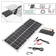 12V 10W Watt Solar Panel Controller Battery Charger Kit Semi Flexible Panel