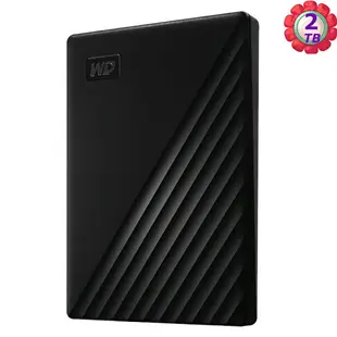 WD My Passport 2TB 2T USB 3.2 2.5吋 行動硬碟 - 黑色 威騰 Western Digital