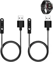 WUNIAK Charging Cable for Ynwinste 1.52" Smart Watches for Men, Magnetic USB Flexible Charging Cable Accessories for Ynwinste 1.52" Smart Watches for Men,(2 Pack)