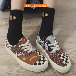 VANS TIGER PATCHWORK 拼接 拼布 老虎 花紋 格紋 懶人鞋 ERA 鞋帶 腰花果