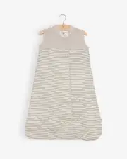 Little Unicorn Grey Stripe Cotton Muslin Quilted Sleep Bag Wearable
