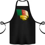 Curled Cameroon Flag Cameroonian Day Football Cotton Apron 100% Organic