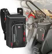 KEMIMOTO PRO XP Storage Bag Updated Storage Center Shoulder Console Cargo Bag Seat Center with Two Hydration Backpacks Compatible with Polaris RZR 1000 PRO XP, Rmax2, Can-Am X3 Maverick