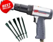 119MAXK Long Barrel Air Hammer Kit – 5 PC Chisel Set, Lightweight, Quiet, Compac