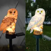 LED Owl Solar Powered Garden Light Outdoor Lawn Statue Waterproof Yard Lamp New