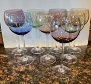 Set Of 8 Lenox *Tuscany Seasons* Balloon Wine Glasses Or Goblets
