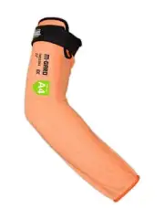 MAGID Cut Resistant Protective Arm Sleeves with Thumb Slot 1 Pair Orange I Th...