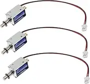 Actuator Linear Electromagnet 3pcs Solenoid Electromagnet 12v Dc Open Frame Push Pull Type for Office Home