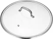 Tofficu lid, 13 Inch Universal Lid with Handle, Replacement pot Cover Wok Lid for Pots Pans Fry Pan