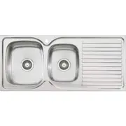 Oliveri 1080mm Endeavour Topmount Sink 1 & 3/4 Bowl with Drainer