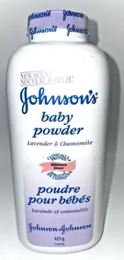 Johnson's Baby Powder lavender chamomile 425g (15oz) Canada 2000 VTG vintage