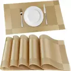 Placemats Set of 6, Place Mats for Kitchen Dining Table, Heat-Resistant Anti-Ski