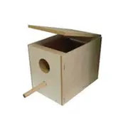 Budgie Bird Nesting Breeding Box Made of Particle Board