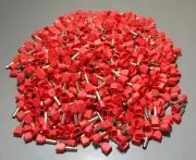 1000Pcs TE4012 12AWG 2*4mm² RED Insulated Dual Ferrule Bootlace Crimp