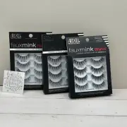 Ardell Faux Mink Wispies False Eyelashes 3-pack (12 pairs) - Sealed