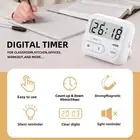 Digital Timer Magnetic Clock with LED Display for Kitchen & Study